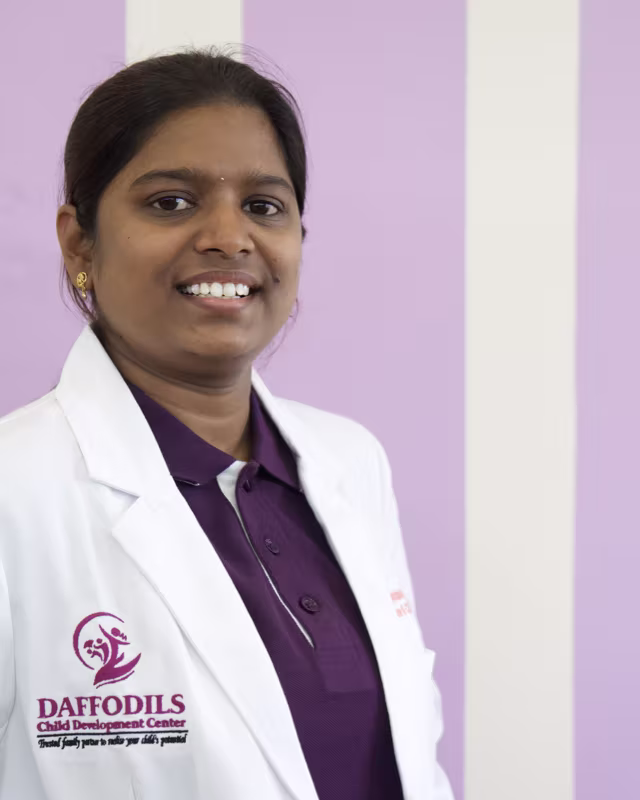 Sri Lakshmi Annavarapu, Senior Pediatric Physical Therapist & Psychologist